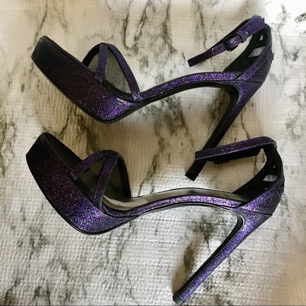 Purple Stuart Weitzman Sandals; 8.5M